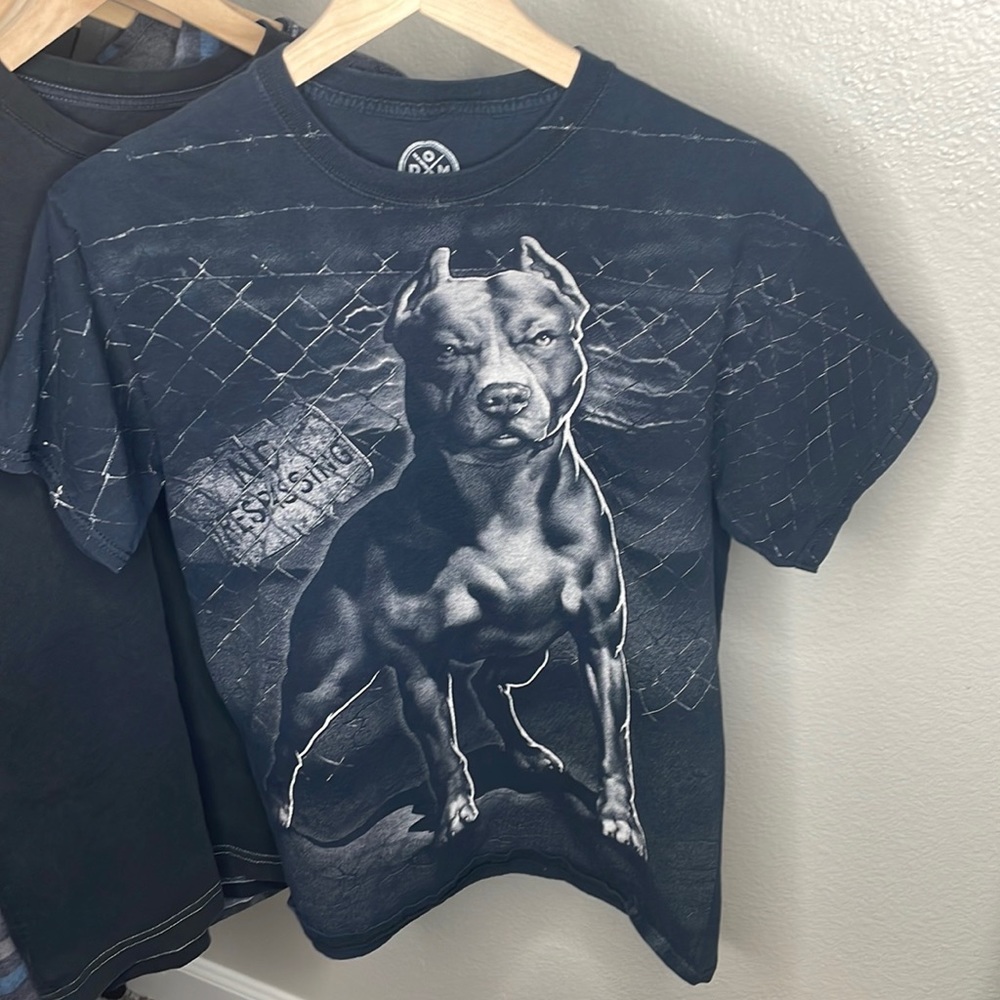 Don faded black street wear t shirt